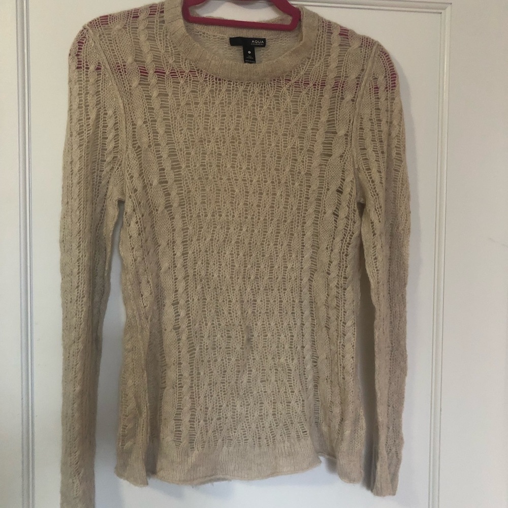 Aqua light cashmere sweater